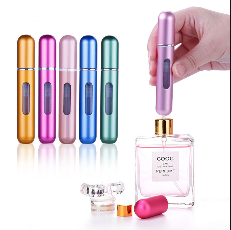 8ml/5ML/20ML Mini Refillable Perfume Spray Bottle With Spray Scent Pump Empty Cosmetic Containers Portable Atomizer Bottle