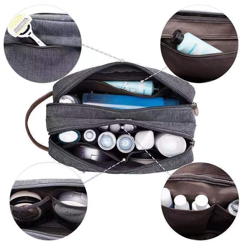 Fashionable and casual men's wash bag, cation waterproof wash storage bag, large capacity outdoor travel bag