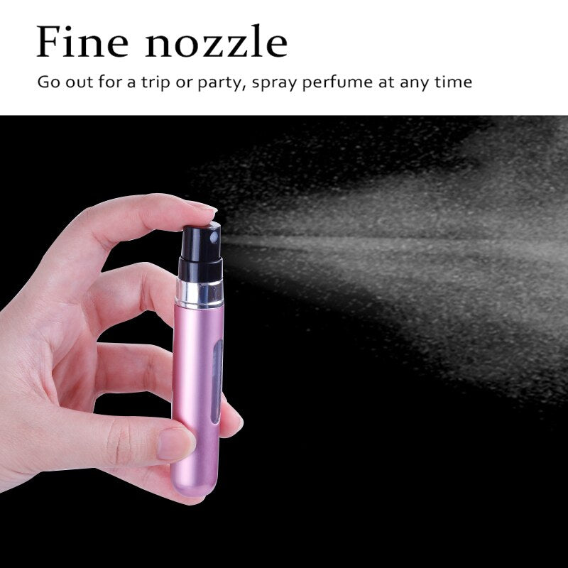 8ml/5ML/20ML Mini Refillable Perfume Spray Bottle With Spray Scent Pump Empty Cosmetic Containers Portable Atomizer Bottle