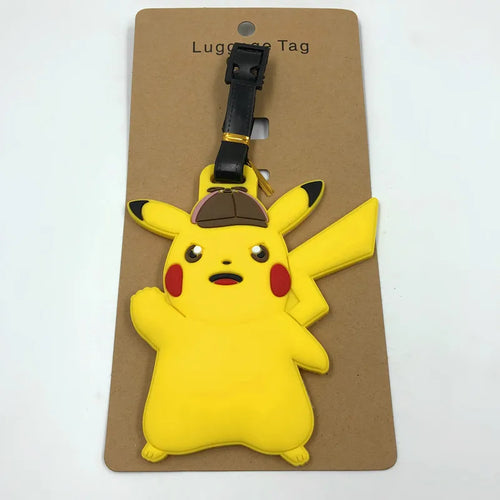 Hot Travel Luggage Tag Accessories Cartoon Pokemon Cute Pikachu Silica