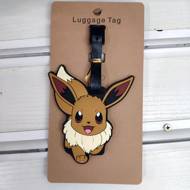 Hot Travel Luggage Tag Accessories Cartoon Pokemon Cute Pikachu Silica