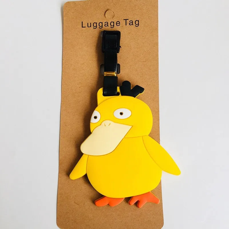 Hot Travel Luggage Tag Accessories Cartoon Pokemon Cute Pikachu Silica