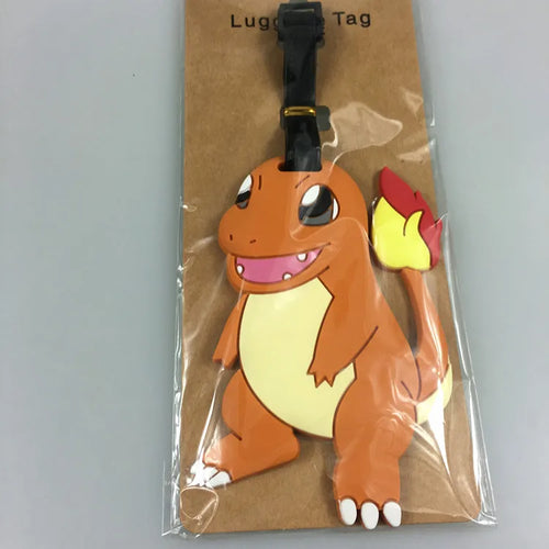 Hot Travel Luggage Tag Accessories Cartoon Pokemon Cute Pikachu Silica