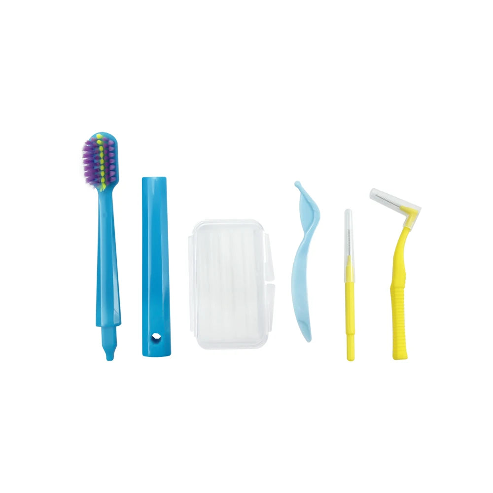 Dental Toothbrush Box Portable Travel Orthodontic Cleaning Set Storage