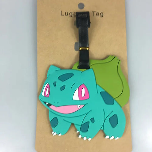 Hot Travel Luggage Tag Accessories Cartoon Pokemon Cute Pikachu Silica