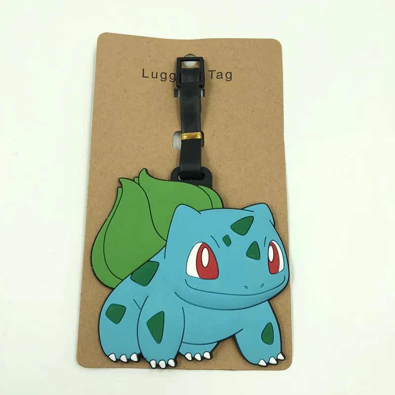 Hot Travel Luggage Tag Accessories Cartoon Pokemon Cute Pikachu Silica