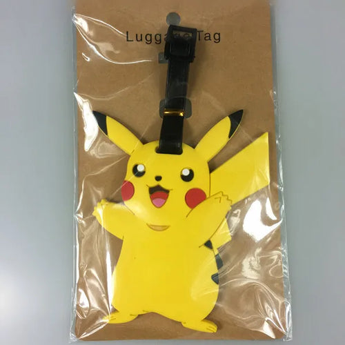 Hot Travel Luggage Tag Accessories Cartoon Pokemon Cute Pikachu Silica